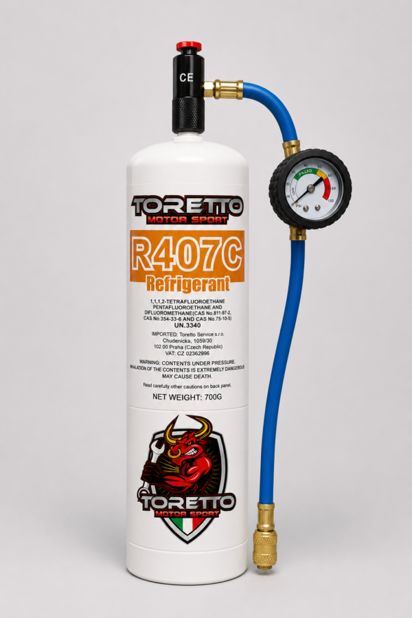 R407C 700g + Kit Pressure Gauge 5/16 | Buy HVAC Recharge Kit – Toretto